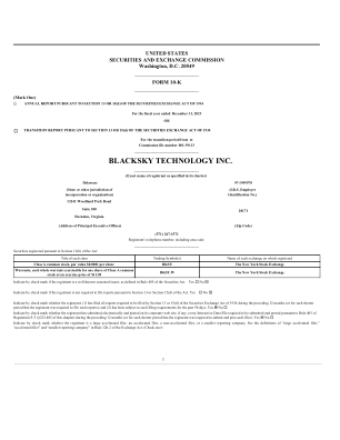 BlackSky Technology Inc. - 投资者关系